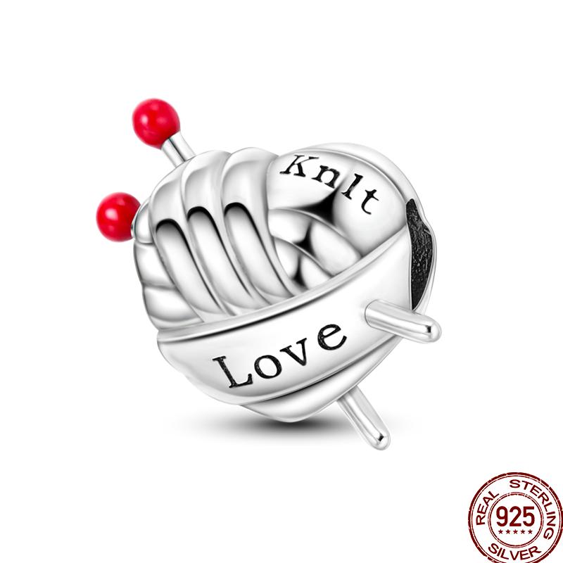 100% Kupfer Liebe Rose Herzförmige Serie Perlen Charm Geeignet Für 3Mm Original Armband Geschenk Geburtstag