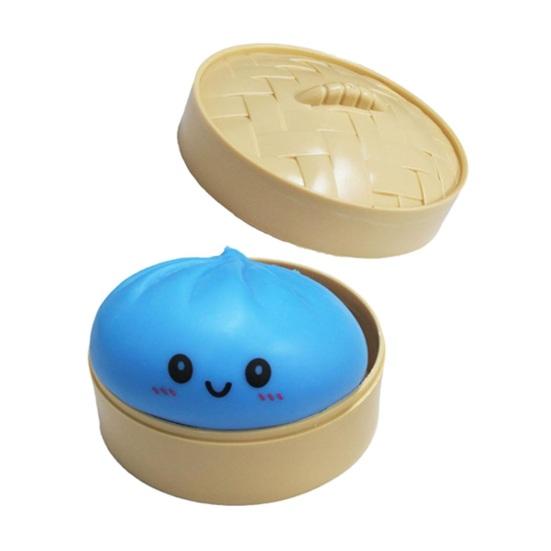 BBQ Pork Bun Squeeze Toy Soft Sensory Fidget for Stress Relief Non-Sticky Slow-Rising Easter Gift for Kids Adults Anxiety Relief Decompression Gadget