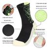 Colorful Shock-Absorbing Non-Slip Mid-Calf Football Socks with Thick Terry Bottom, Breathable Design for Adults