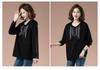 Women's Ethnic Style Cotton Hooded Sweatshirt - 2025 Spring/Autumn, Thin, Plus Size, Casual for Middle-Aged Mothers