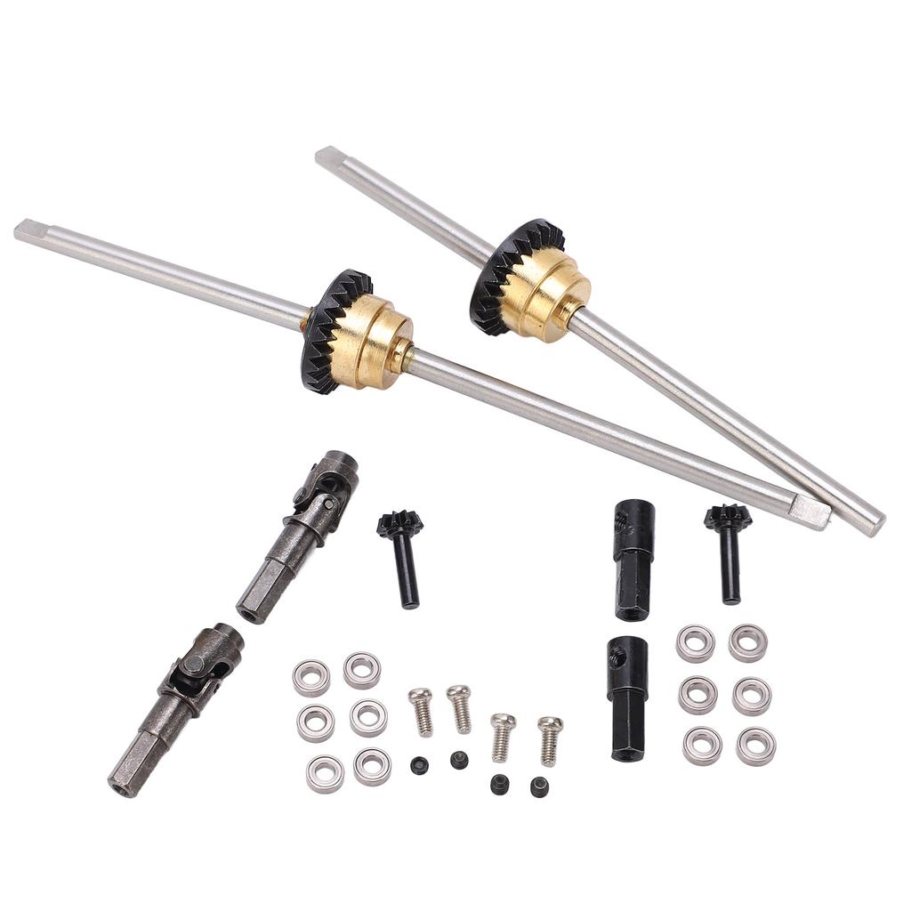 Metal Drive Shaft Gear Bridge Axle Differential Kit for WPL C14 C24 C34 C44 B14 B16 B24 B36 1 16 RC Car