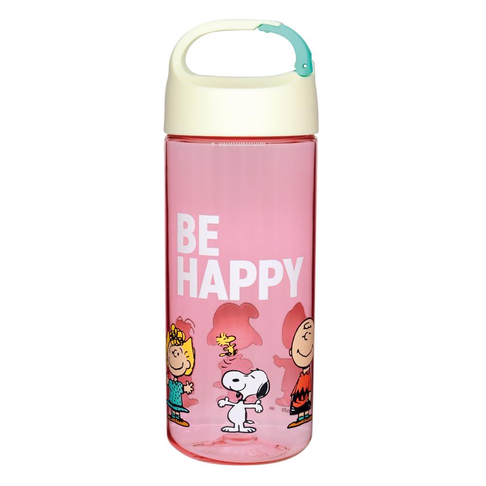 Onishi Ken Seihan PEANUTS Drink Bottle Pink Lunch Series BE HAPPY SLL-2011
