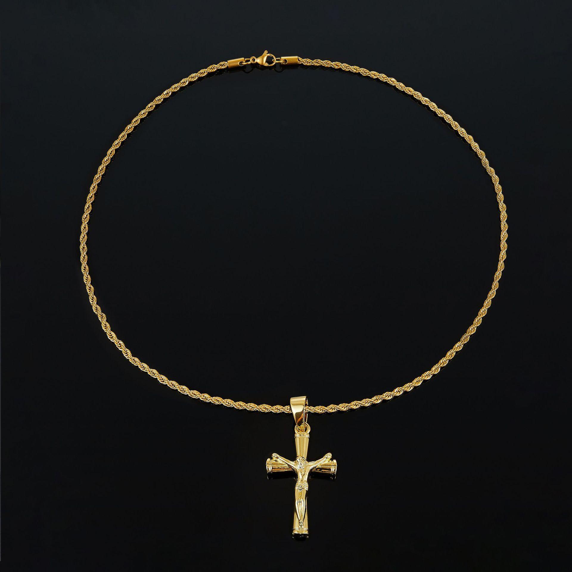 Cross Necklace 925 Silver Pendant Fashion Item 925 silver золотой