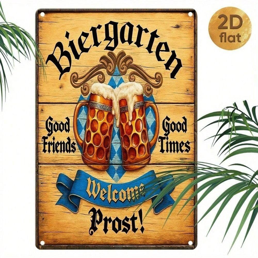 Vintage Metal Wall Art Beer Mug Sign Bar Decor Garage Home