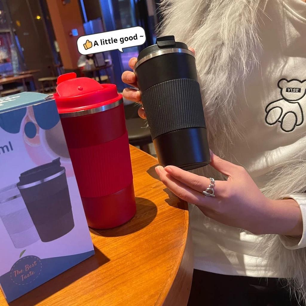 380ml/510ml Stainless Steel Coffee Cup Thermal Mug Travel Car Insulated Cup Vacuum Flask Keep Cold Heat Thermos Water Bottle