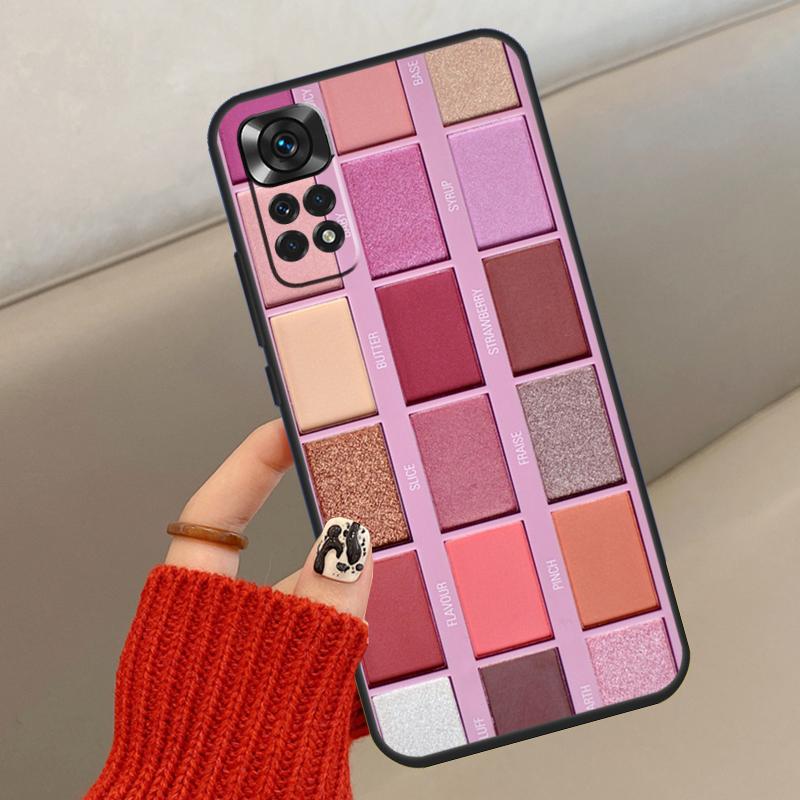 Makeup Eyeshadow Palette Case For Xiaomi Redmi Note 14 13 12 10 11 15 Pro Plus Cover For Redmi 15 15C 13C 10C 12C 14C