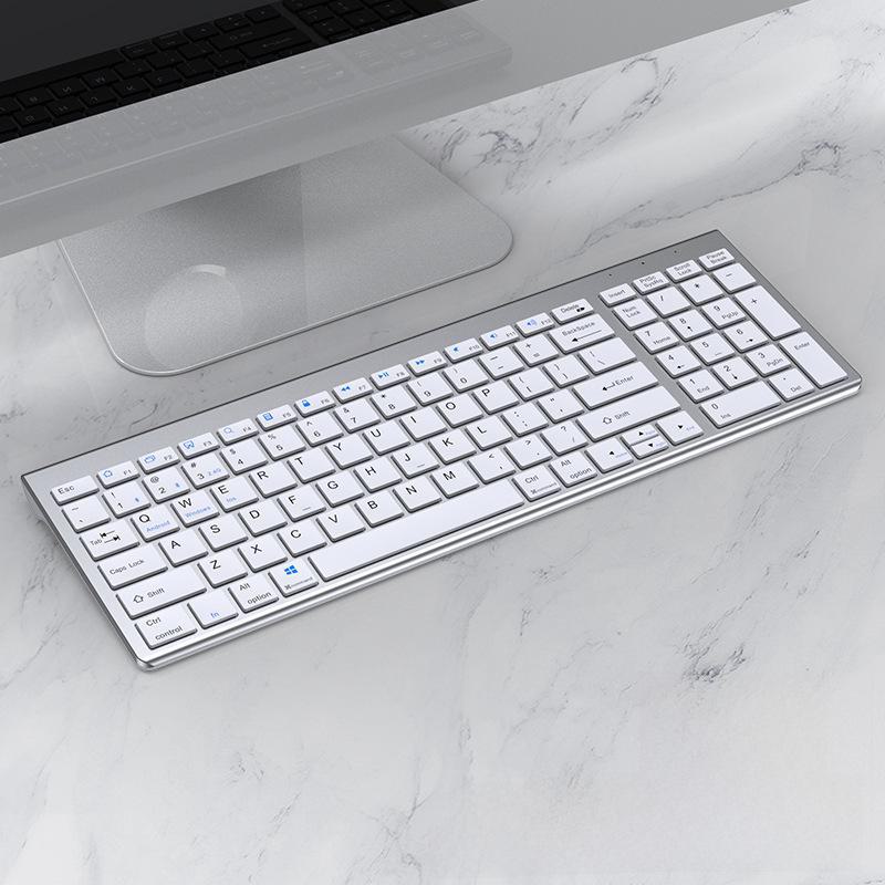 Yixin 109 Wireless Bluetooth Dual-Mode Keyboard and Mouse Set for iMac, iPad, Tablet, and Notebook