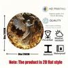 Warrior Themed Round Aluminum Wall Art for Home Office Bar Kitchen Decor Gift
