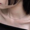 [BEST] _Essence Silver(W) Tennis Station Necklace White HL4N32423W9450