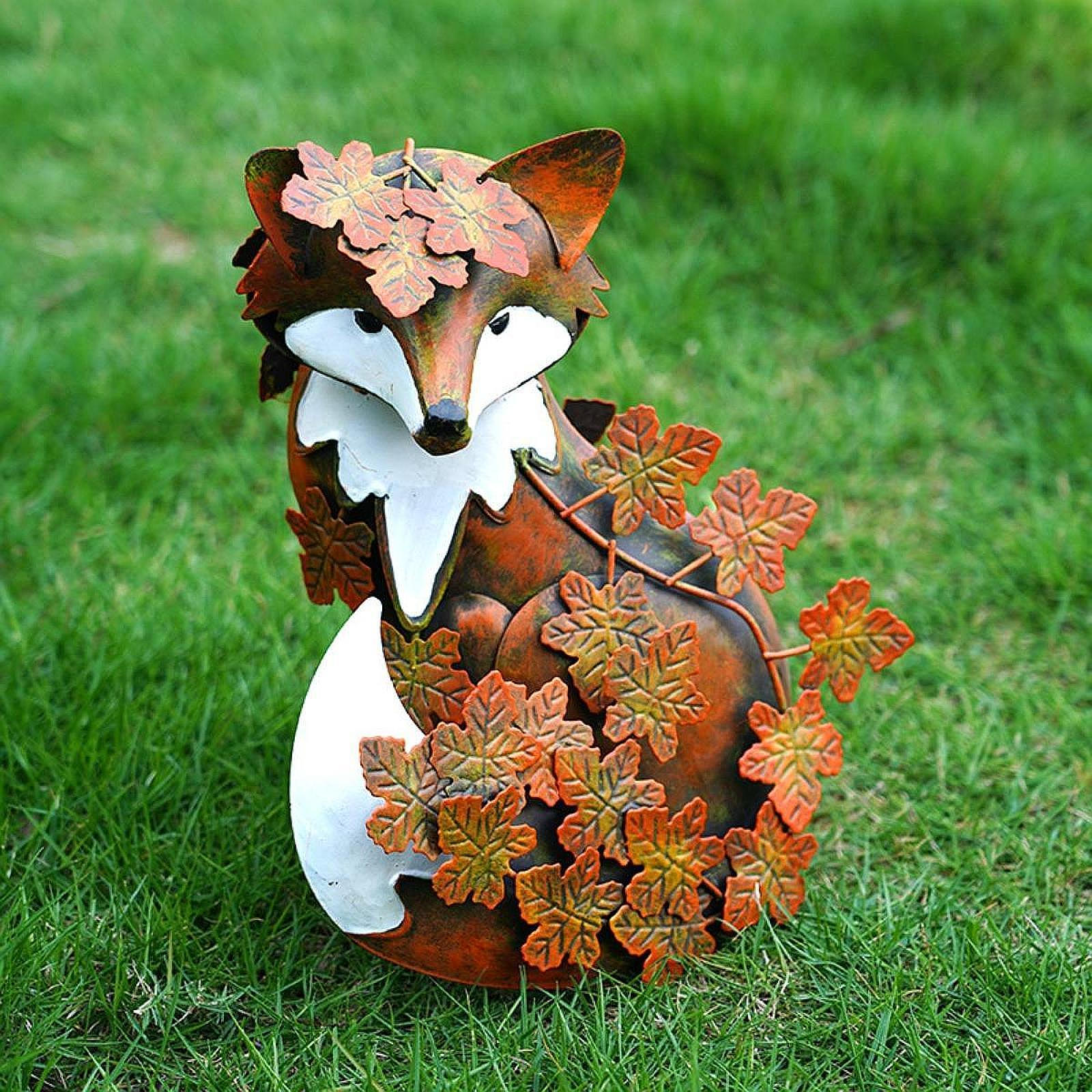 

Статуя Железная Скульптура Погодоустойчивое Наружное Украшение Газонное Украшение для Пасхи Балкон Снаружи