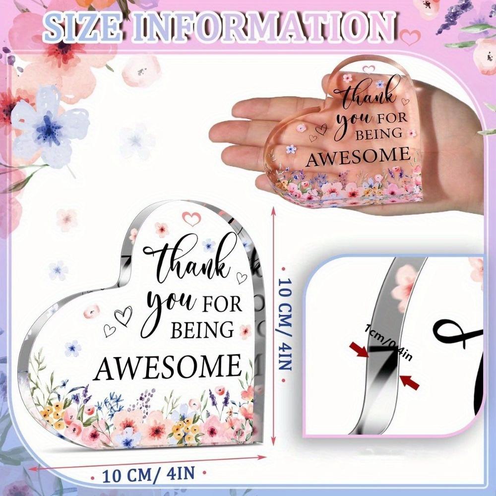 Thank You Inspirational Gift. Keepsake for Coworkers, Nurses, Teachers & Friends.