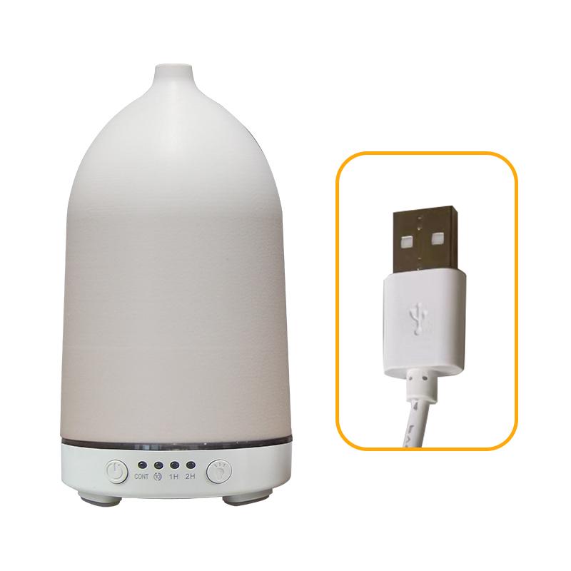 USB Essential Oil Diffuser Plastic Ultrasonic Air Humidifier 100ml Timing Function Aroma Diffuser with Colorful LED Lights