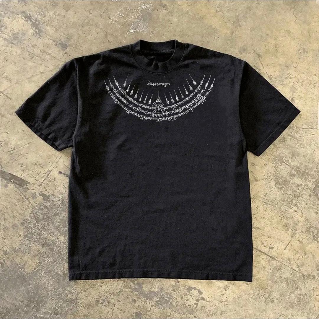 

Americanstyle Oversized Pure Cotton Shortsleeved Same Style for Both Men and Women Longsleeved Version Is Also Available 4XL