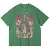 230 g/m² 100% Baumwolle Demon Slayer V21 Dämonen Print Unisex Schweres Baumwoll-T-Shirt