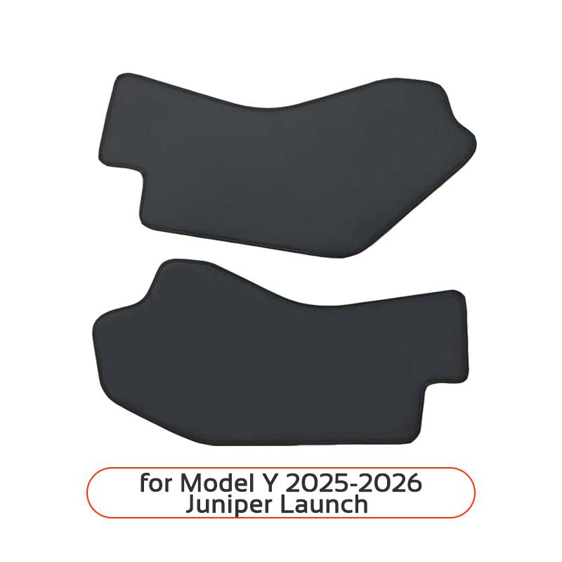 For Tesla Model 3 Y 2021-2026 LHD Center Console Two Side Anti Kick Pad Protector PU Leather Sticker Foot Cover Car Accessories