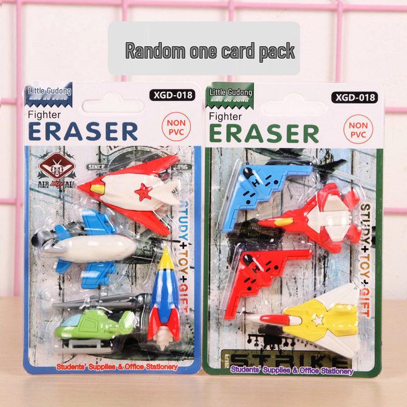Adorable Cartoon Mini Eraser Set for Students – Perfect Back-to-School Gift