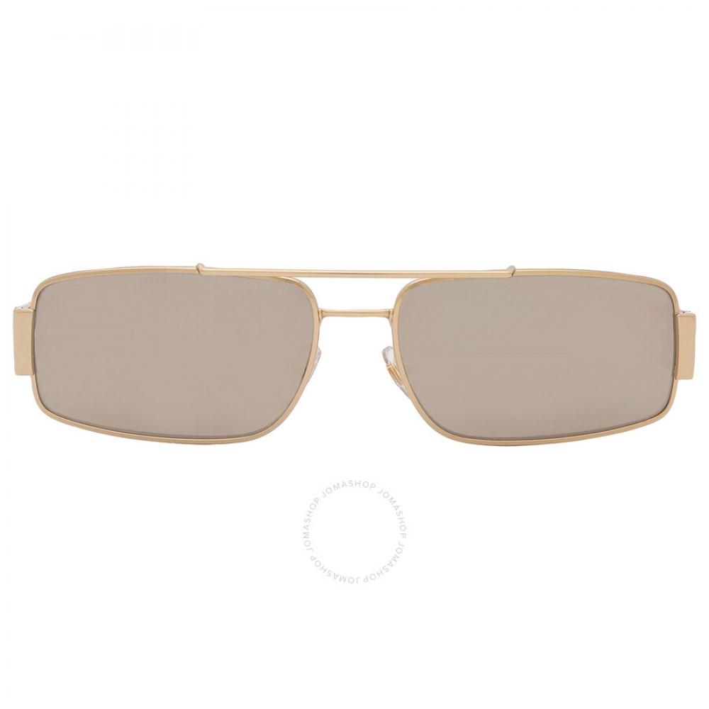 

VerSace Brown Mirror Gold Rectangular Men S SunglaSSeS Ve2257 10025a 60