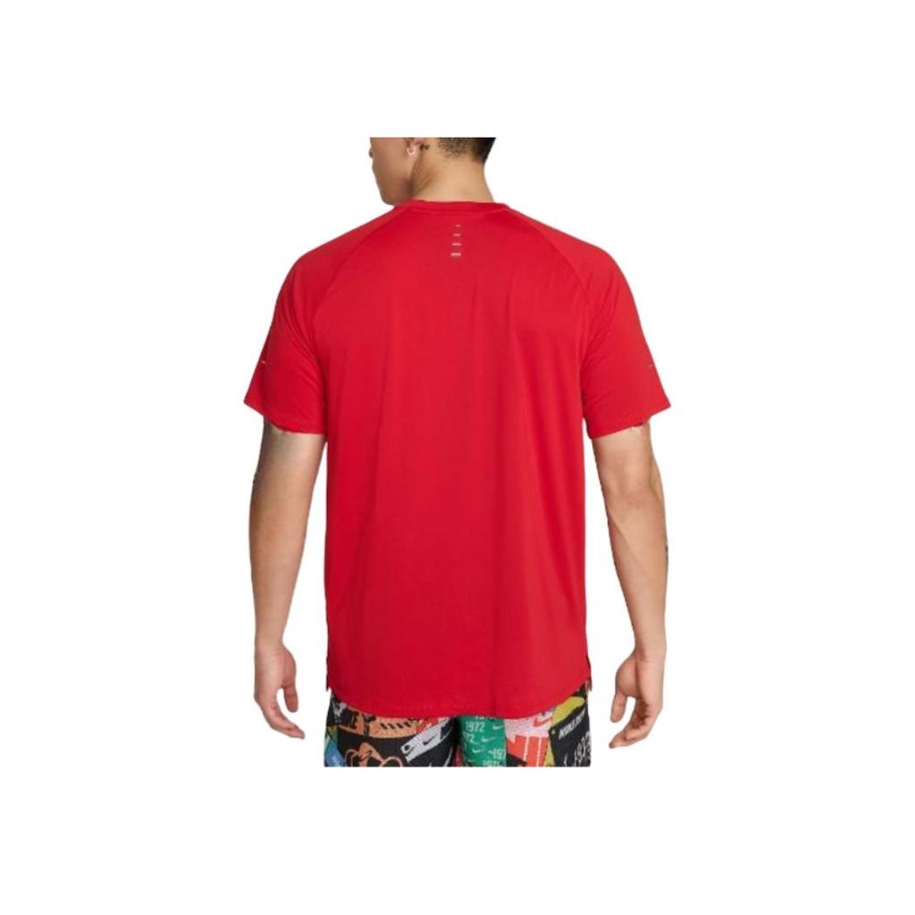 Nike Logo Crew Neck Raglan Sleeve Short Sleeve T-Shirt Men tops Red HV5204-657