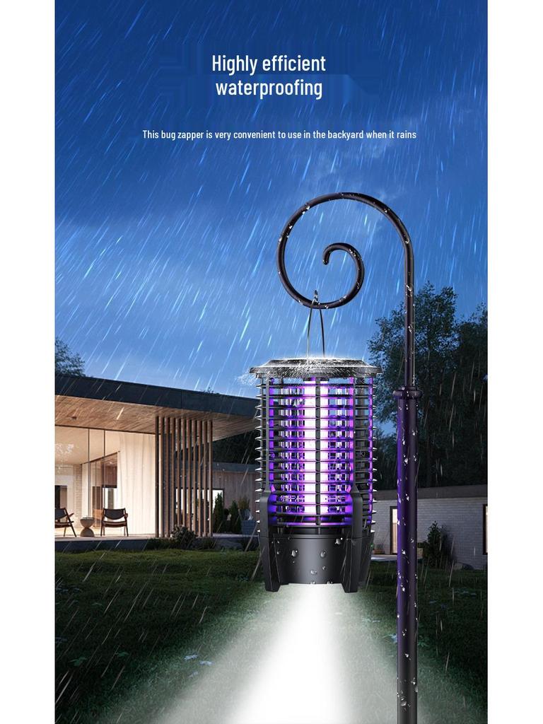 2024 Portable Waterproof Electric Mosquito Killer Lamp for Outdoor Camping and Gardens