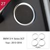 For BMW 3 4 Series 3GT F30 F32 F34 Car Styling Interior Gearshift AC CD Button Panel Door Armrest Decoration Cover Trim Sticker MQHWD1
