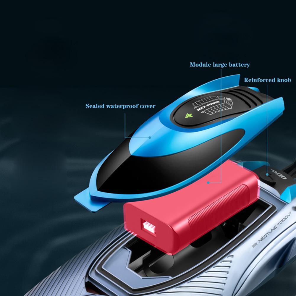 S3 Remote Control Speedboat Waterproof Electric High Speed Racing USB Charging RC Boat Toys Christmas Gifts For Boys Girls