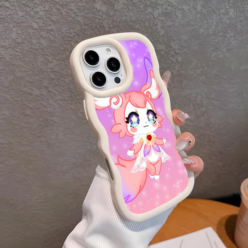 

HSR Mem Wavy Edge TPU Mobile Phone Case for iPhone 17 16 15 14 13 12 11 Air Pro Max Plus Colorful Cover iPhone17