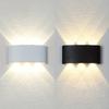 6W LED Wall Light Outdoor Waterproof Garden Fence Indoor Stylish Wall Lamp for Bedroom Bedside Room Hallway Staircase Decor