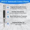 ABBP-Premium 6In And 5In Spring Loaded Center Punch, Adjustable Tool For Wood, Metal, Glass