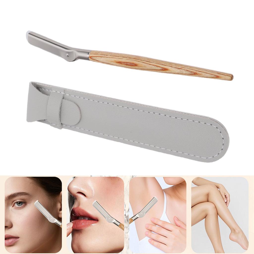 Manual Eyebrow Shaper Trimmer with   Mesh Guard Stainless Steel Facial Hair Trimmer for Men Women
