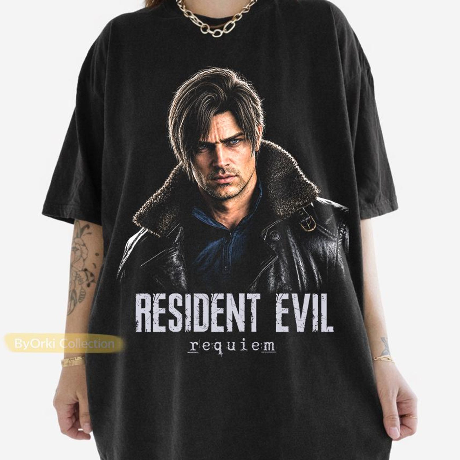 Leon Kennedy Shirt, Resident Evil Requiem T shirt, Vintage Resident Evil Leon Kennedy Tee, Survival Horror Gamer Gift S