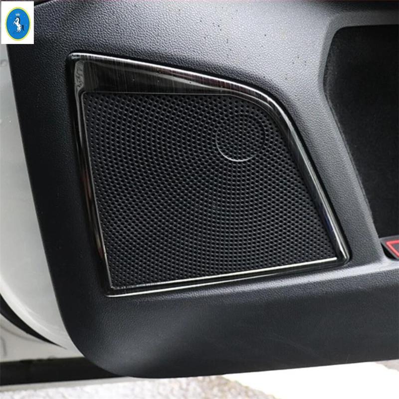 Schwarzes gebürstetes Style Frontlüftungsgitter / Türlautsprecher / Scheinwerferschalter Abdeckung Zierleisten Zubehör für Ford Focus MK4 - 2025