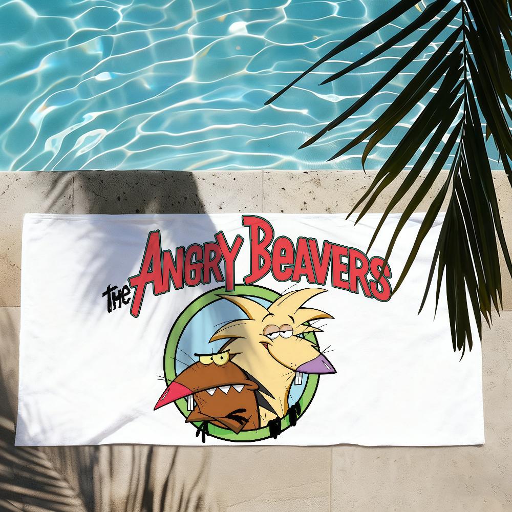 The A-Angry B-Beavers Towel Quick Drying Beach Towels Are Suitable For Swimming Pools Camping Yoga And The Gym