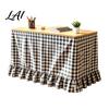 Classroom Desk Cover Gingham Ruffled Table Skirt Cottagecore Teacher Skirt for Classroom Plaid Tablecloth Birthday Wedding Baby Shower Party
