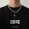Krzyż Gwiazda Łańcuch Kubański Naszyjnik dla Mężczyzn i Kobiet Ins Hip Hop Zimny Styl Biżuteria Łańcuszek na Obojczyk