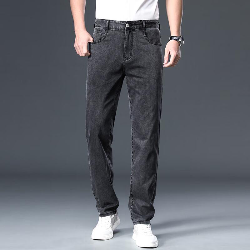 

Мужские джинсы прямого кроя из ледяного шелка 31