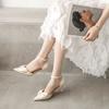 Summer Fashion Slipon High Heels With Bowknot And Pointed Toe For Women