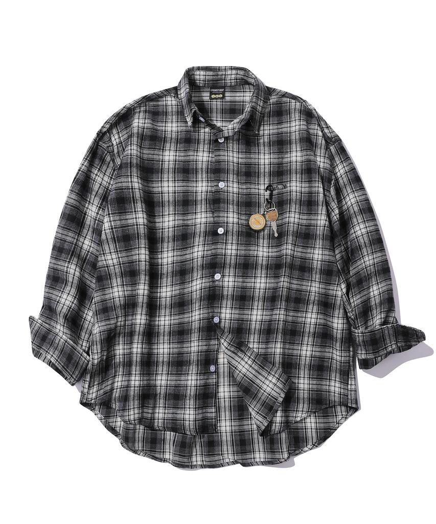 CPGN STUDIO Nomad Oversized Check Shirt Black