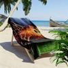 Soccer Art Print Beach Towel, Large Soft Quick Dry Towel for Beach Camping Swimming