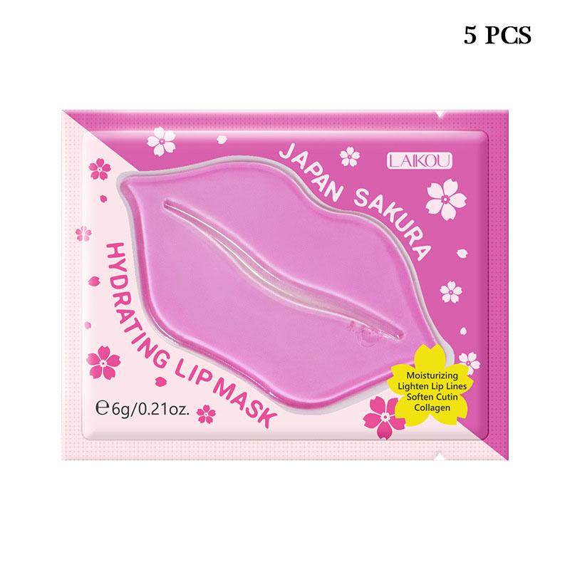 3/5/10 PCS LAIKOU Cherry Blossom Lip Mask 6g Lip Care Moisturizing Nourishing Lip Patch