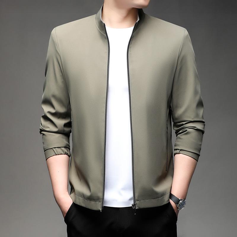 Spring and Autumn Men's Jacket Casual Business High-end Jacket Stand Collar High-end Men's Jacket