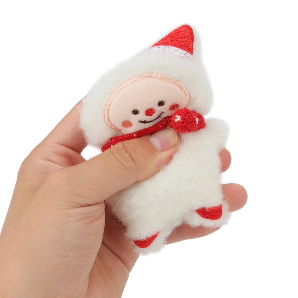 4pcs Plush Cat Toy Catnip Pet Toy For Kitten Cat Mint Christmas Gift Gingerbread Santa Claus