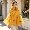 Sun Protection Headscarf for Summer Lightweight Scarf Women, Cute Bee Pattern Neck Scarf, Polyester Daily Commuting Soft Long Thin Shawl Wrap