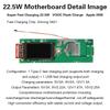 22.5W Power Bank Case 21700 Charging 0.96inch TFT Color Screen Digital Display Fast Charging DIY Portable Power Bank Kit