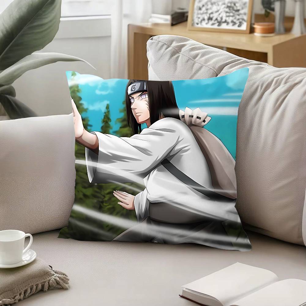 Cool NNeji Hyuga Pillow Case Sofa And Living Room Decorative Cushion Covers Dustproof And Miteproof Invisible Zipper