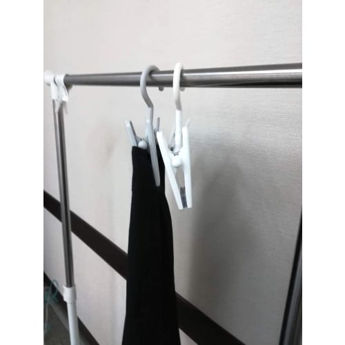 Shinko Hanger Skirt Hangers, 34cm Wide, with Large Clips and Rotating Hooks, Stylish, Fits Skirts, Slacks, and Pants, Made In Japan, Gray, Set of 5