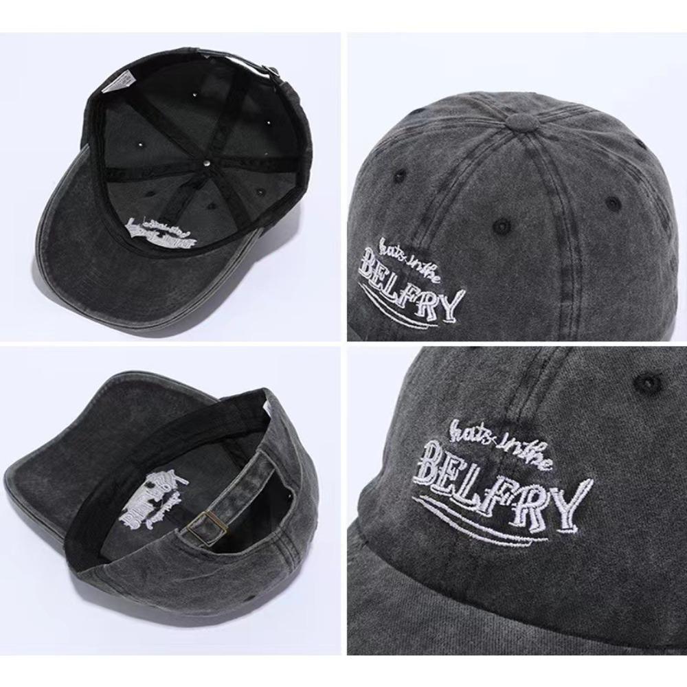 Sports Sun Protection Baseball Cap Embroidered Letters Adjustable Casual Hat Summer All-match Sun Hat for Women Men