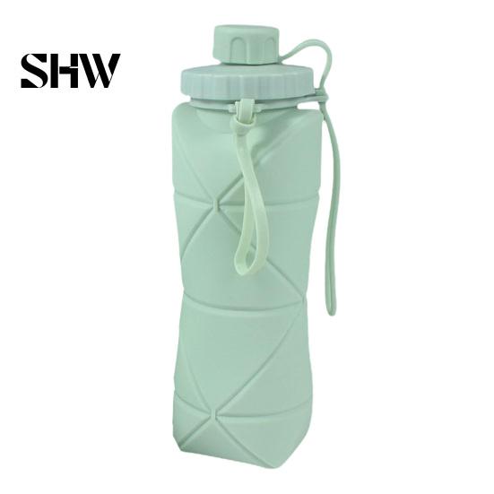 Flexible Silicone Drinkware for Commuting 600ml Portable Foldable Water Bottle, Food Grade Telescopic Non Slip Bottle Gym Lightweight Container