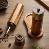 Acacia Wood Pepper Spice Mill Portable Handheld Salt Grinder  Kitchen Accessories