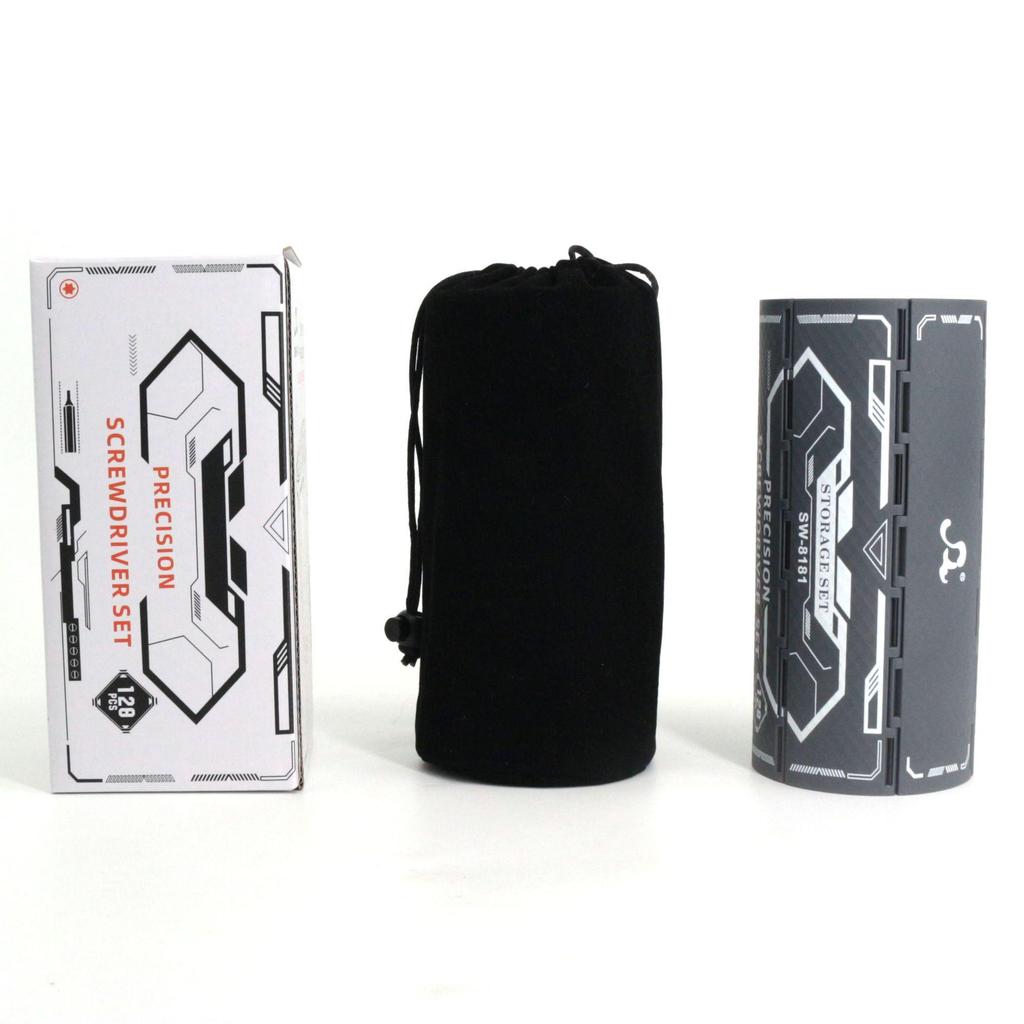 128-in-1 Multifunction Screwdriver Set with Roll-up Bit Storage for Home Repair