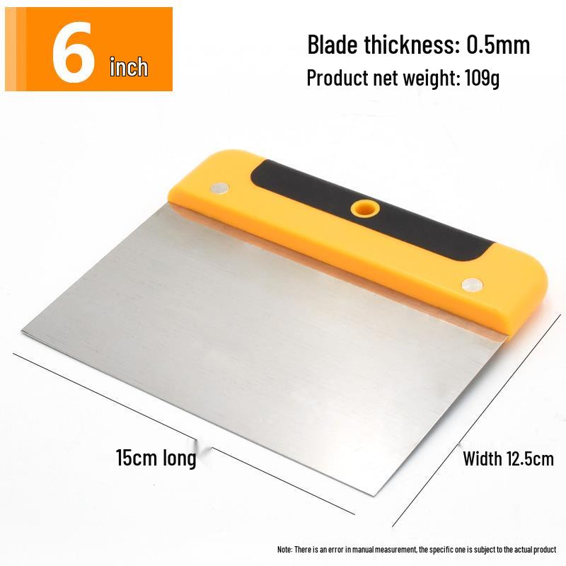 Stainless Steel Putty Scraper and Knife with Large Blade